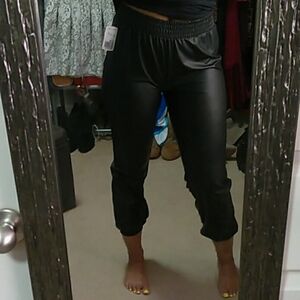 Forever 21 Faux Leather Joggers